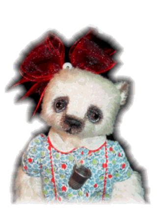 Tulip - Mohair Artist Bear by Denise Purrington